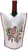 Gorgeous Silk Wine Bottle Cover Shabbat Table Blessing Symbol Special ornament