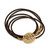 Fashion Bracelet Hear O’ Israel – Shema Israel 18K plated top gold  Success Leather