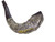 Shofar Crafted 925 electroformed sterling silver and Black rooftop Jerusalem Imagery