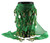 GREEN Belly Dancing Hip Dance skirt Ethnic Shawl Scarf Belt Wrap gold coins