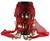 RED Belly Dancing Hip Dance skirt Ethnic Shawl Scarf Belt Wrap gold coins