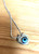 Evil Eye Amulet inside heard Necklace good Charm success Protection Spiritual gift
