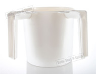 White Plastic Jewish Hand Washing Cup NETILAT YADAYIM Israel Shabbat Judaica