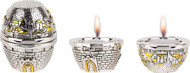  Jewish Shabbat Candlestick Jerusalem Silver Electroforming Travelers  Candle