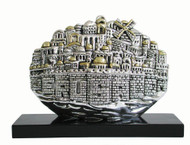 3D Jerusalem Panoramic View 925 electroformed silver Sculpture Holyland gift