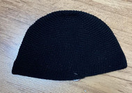 Black Knitted DOME Kippah Yarmulke Tribal Jewish Hat covering Cap