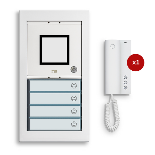 4-Way Audio Door Entry Kit - White