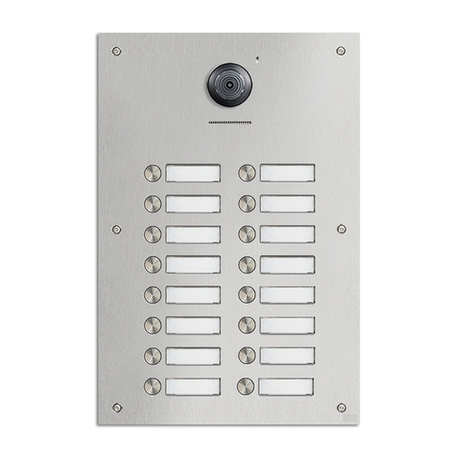 Stainless Steel Robusto IP, 16-way Double Column Buttons, Door Entry Panel