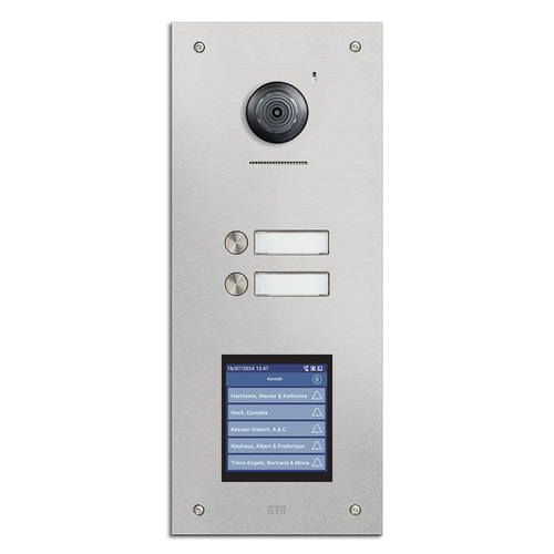 STR Robusto IP Door Station - 2 Way with Touch Display - Flush Mount