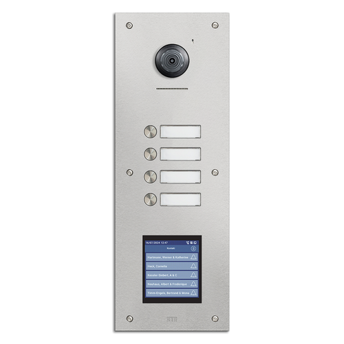 STR Robusto IP Door Station - 4 Way with Touch Display - Flush Mount
