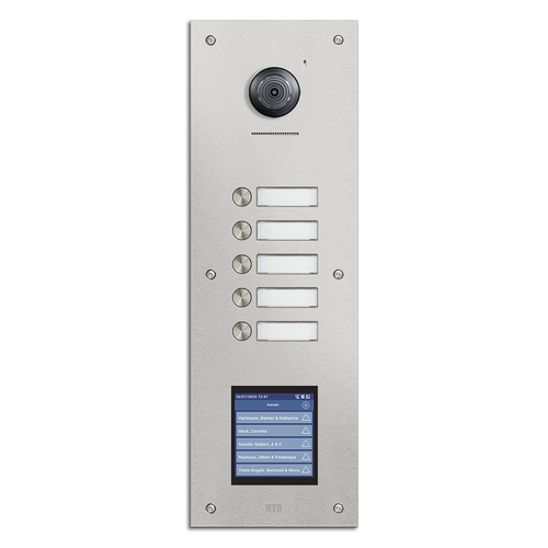 STR Robusto IP Door Station - 5 Way with Touch Display - Flush Mount