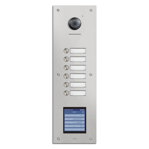 STR Robusto IP Door Station - 6 Way with Touch Display - Flush Mount