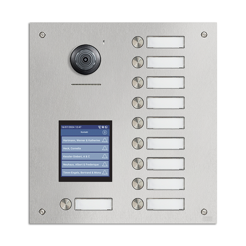STR Robusto IP Door Station - 10 Way with Touch Display - Flush Mount