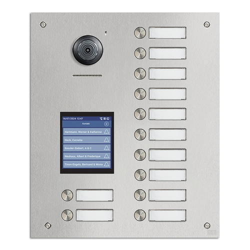 STR Robusto IP Door Station - 12 Way with Touch Display - Flush Mount