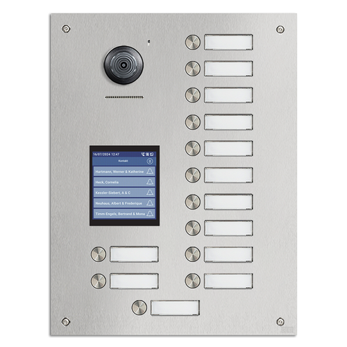 STR Robusto IP Door Station - 13 Way with Touch Display - Flush Mount