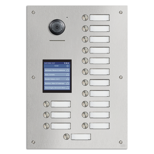 STR Robusto IP Door Station - 15 Way with Touch Display - Flush Mount