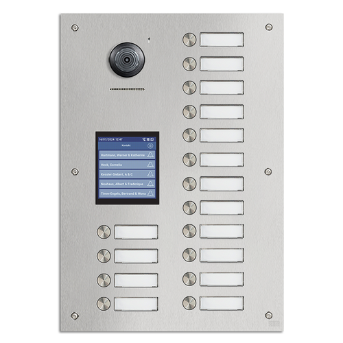 STR Robusto IP Door Station - 16 Way with Touch Display - Flush Mount