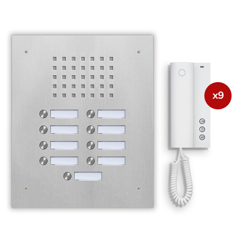 9-Way Audio Door Entry Kit, Robusto Series, STR