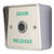 Touchless Infrared Door Release Button, Brushed Stainless Steel, Surface Mount, 3 back box colours to choose from.