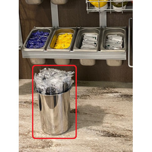 Hll Silverware Racks Condiment Rack - Round Silverware Holder - SupplyTrac