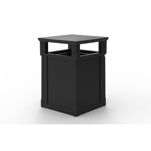 Outdoor Trash Can with Dome Lid