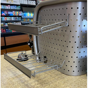 3-Tier EMPTY  Silver RaceTrac Cash Wrap Counter Rack w/ 12 Flavor Label Sheet (2026)