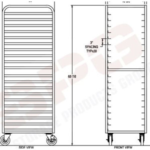 Aluminum Thaw Rack - Mobile