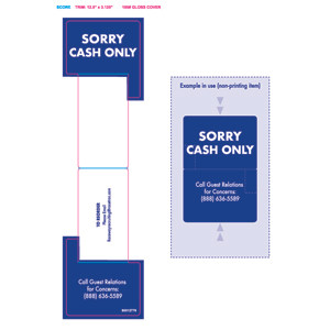 RaceWay Cash Only Card Reader Insert