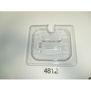 1/6 Food Pan Lid Notched with Handle (60CWCHN135)