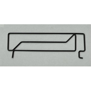 Black Gondola 15" x 3"  Divider for Wire Shelf