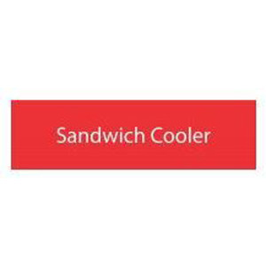 ID Plate - Red - Sandwich Cooler