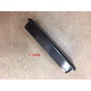 Sliver Gondola Black Insert for End Cap 3" x 1"