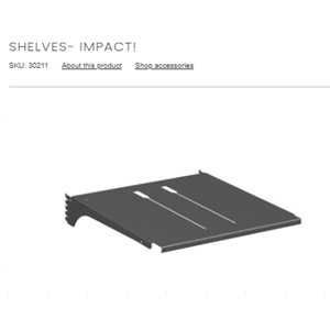 1ft Metal Shelf Tobacco Hardware