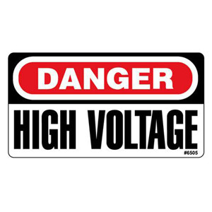 Decal - Danger High Voltage