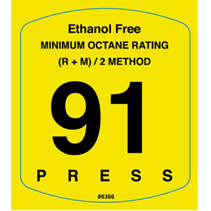 Octane 91 Decal