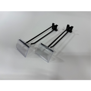 Black 3FT Meat Snack Equipment - Peg Hook with Label Holder