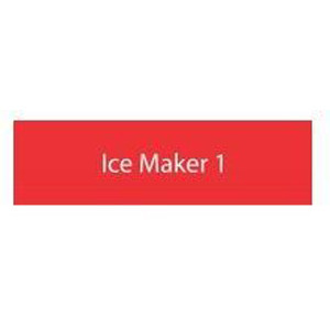 ID Plate - Red - Ice Maker 1