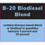 B-20 Bio-Diesel Decal