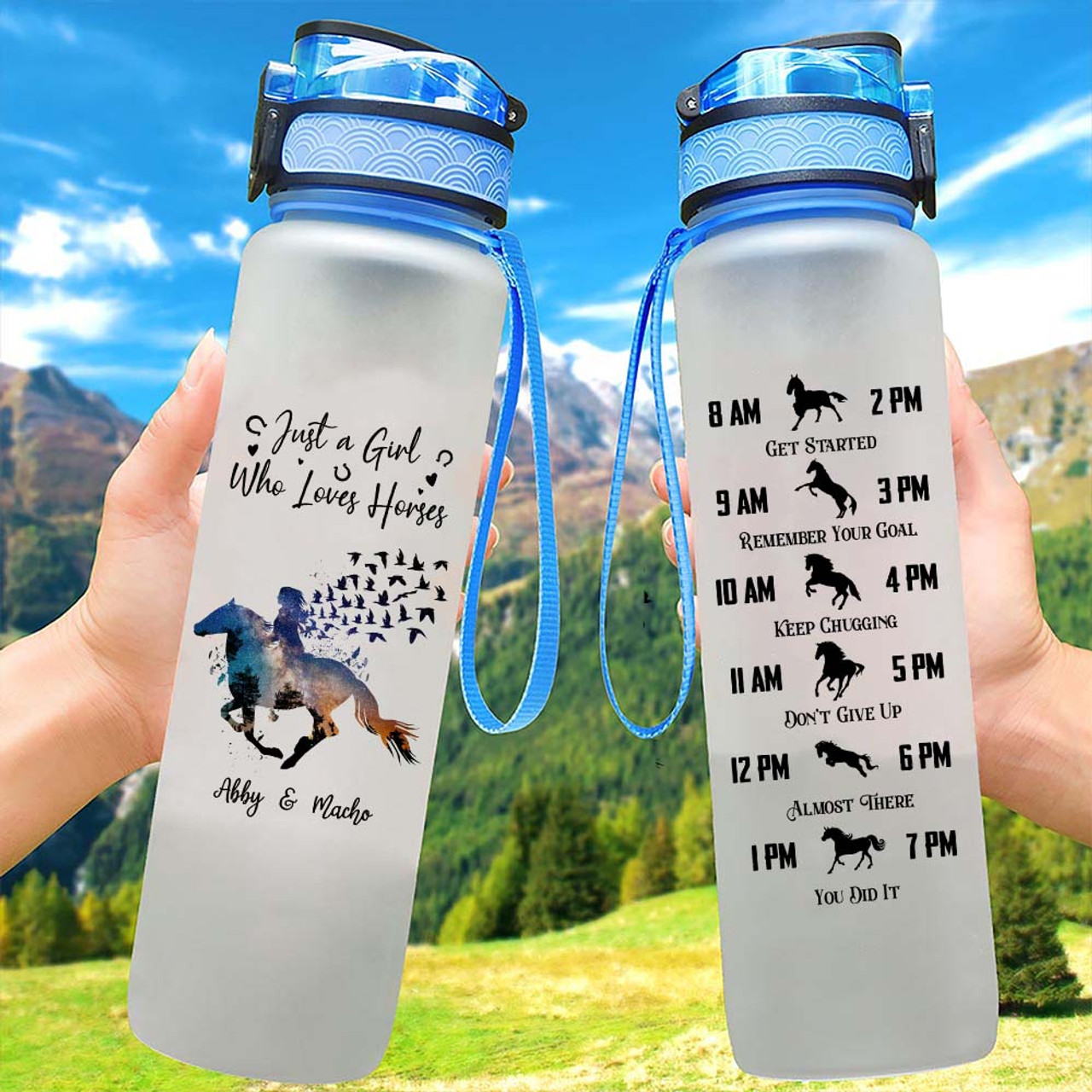 Horse Water Bottle, Personalised Thermos Bottle, Design Your Own Horse  Water Bottle, Custom Horse Thermal Thermal, Friends Water Bottle 