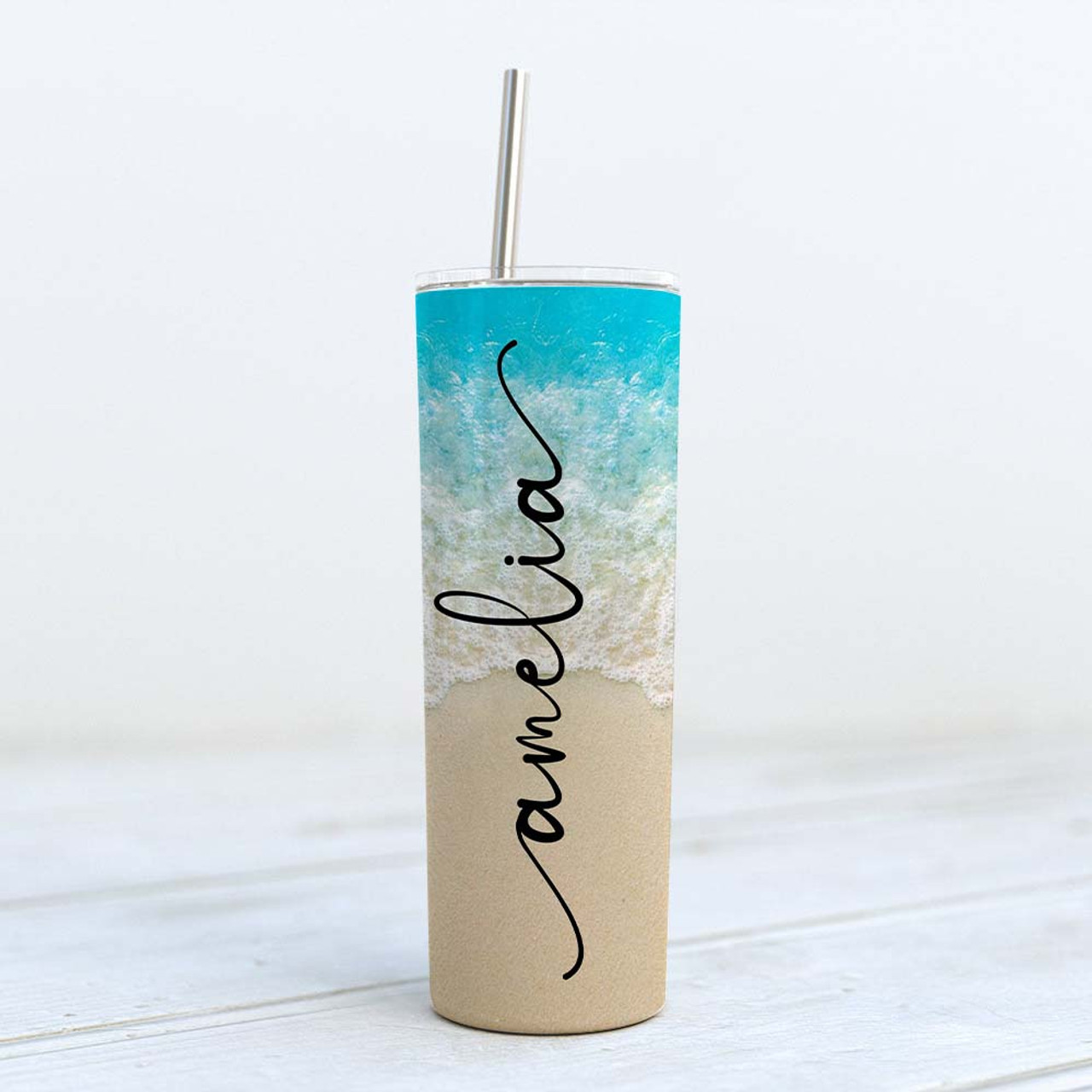 Personalized Skinny Clear Tumbler Cup With Straw Girls Trip, Vacation,  Bachelorette, Beach Trip, Hostess Gift, Teacher Gift 