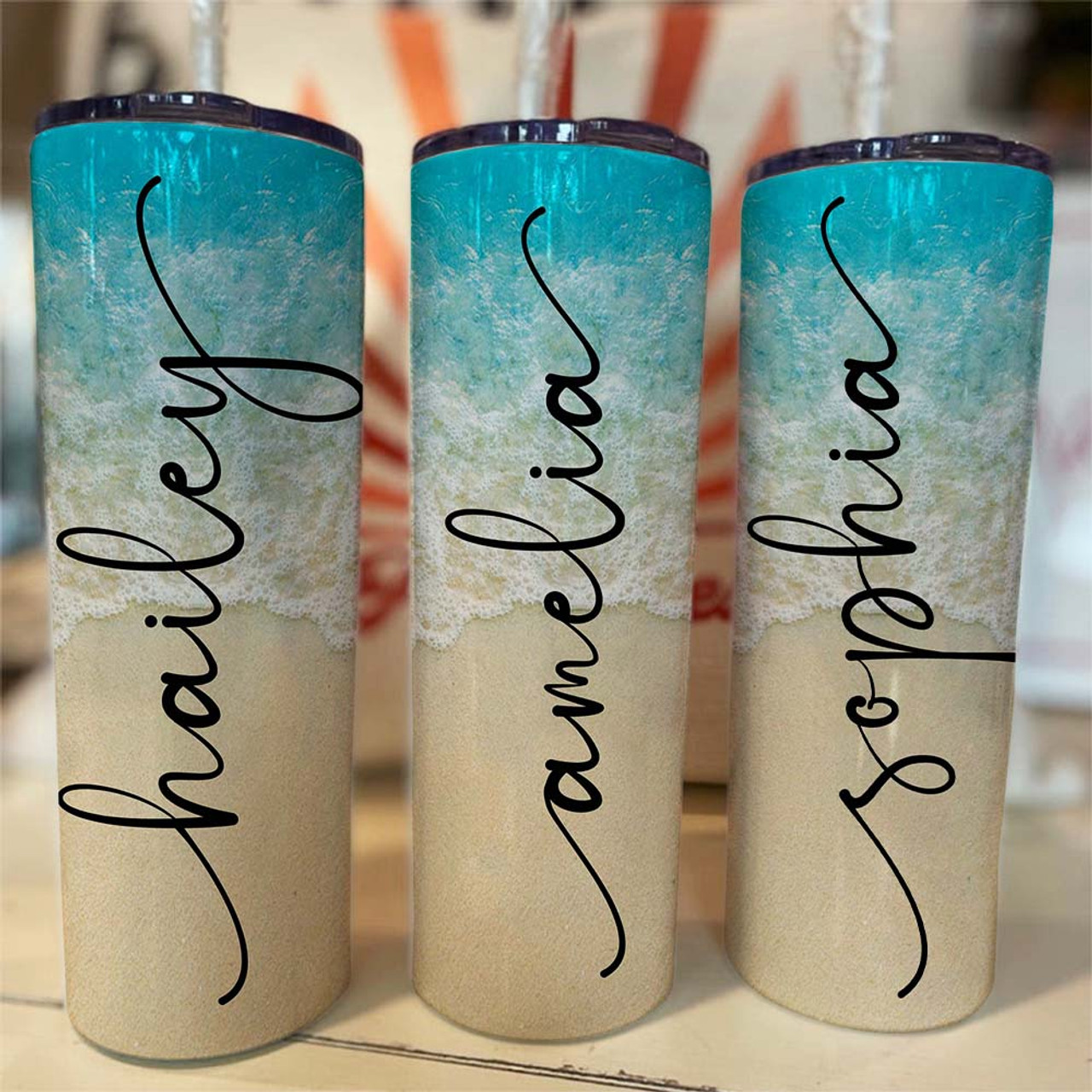 Personalized Beach Tumbler for Girls Trip Vacation Tumbler Girls Weekend  Gift 