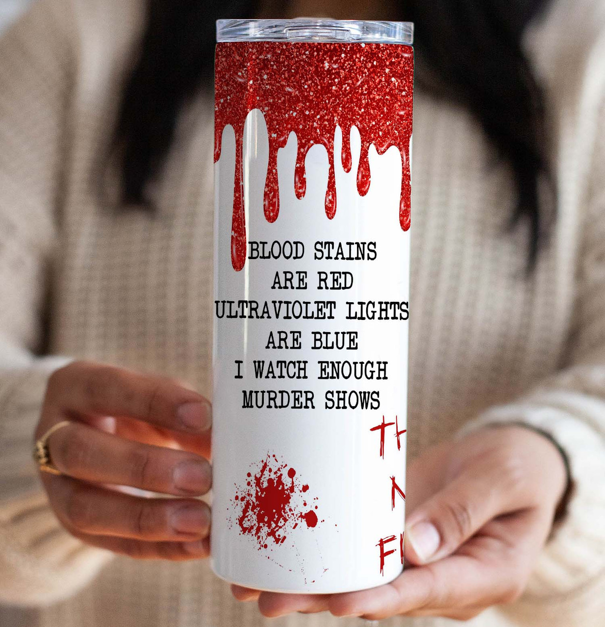 Talk Murder to Me Glittered Acrylic Bookmark – M4 Tumblers and More