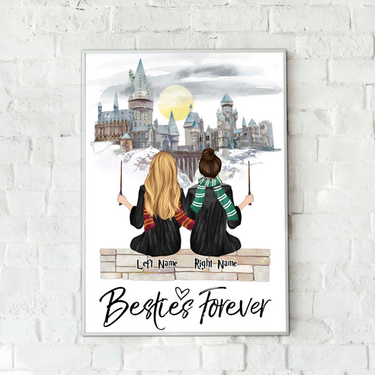 Best Friend Gift, Personalized Wizard Poster, Gift For Sister Best Friend Gift, Personalized Wizard Poster, Gift For Sister