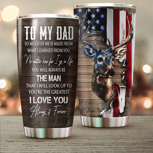 Gift For Dad Deer Hunting Tumbler Cup
Gift For Dad Deer Hunting Tumbler Cup