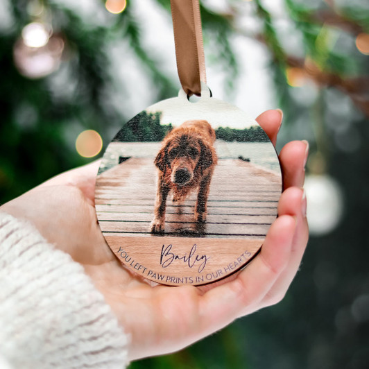 Personalized Dog Memorial Ornament Custom Photo Of Your Pet, Dog Lover Memorial Gift Personalized Dog Memorial Ornament Custom Photo Of Your Pet, Dog Lover Memorial Gift