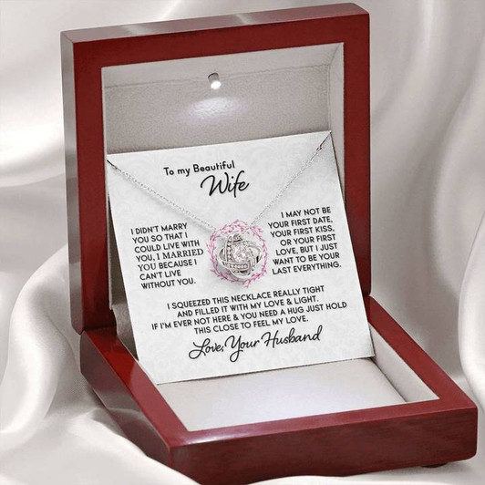 Romantic Anniversary Gift To My Beautiful Wife Necklace Romantic Anniversary Gift To My Beautiful Wife Necklace