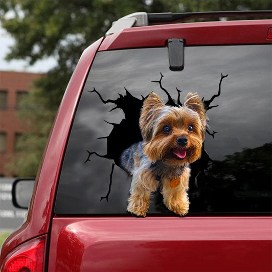 Yorkshire Dog Sticker Cute Funny Car Decal Yorkshire Dog Sticker Cute Funny Car Decal