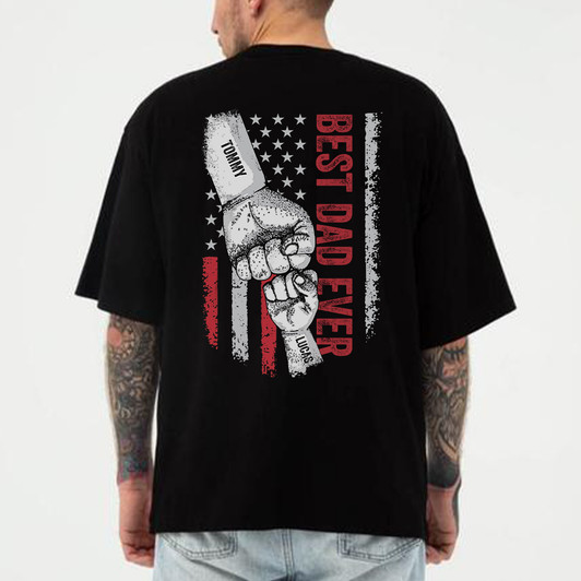 Customized Gift for Dad, Best Dad Ever Shirt Customized Gift for Dad, Best Dad Ever Shirt