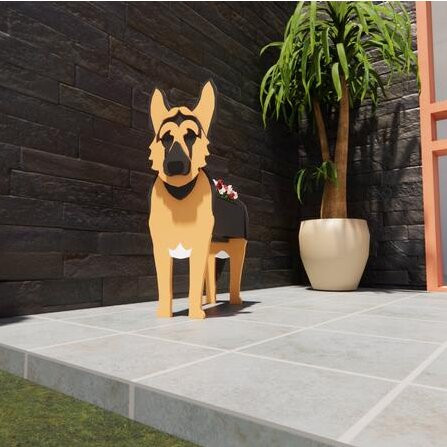 German Shepherd Planter