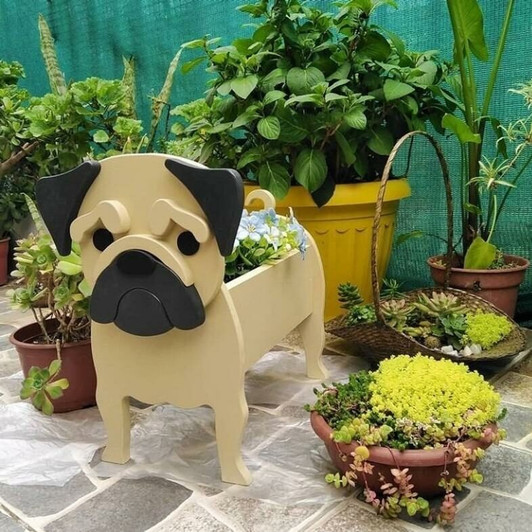 Pug Planter Pug Planter